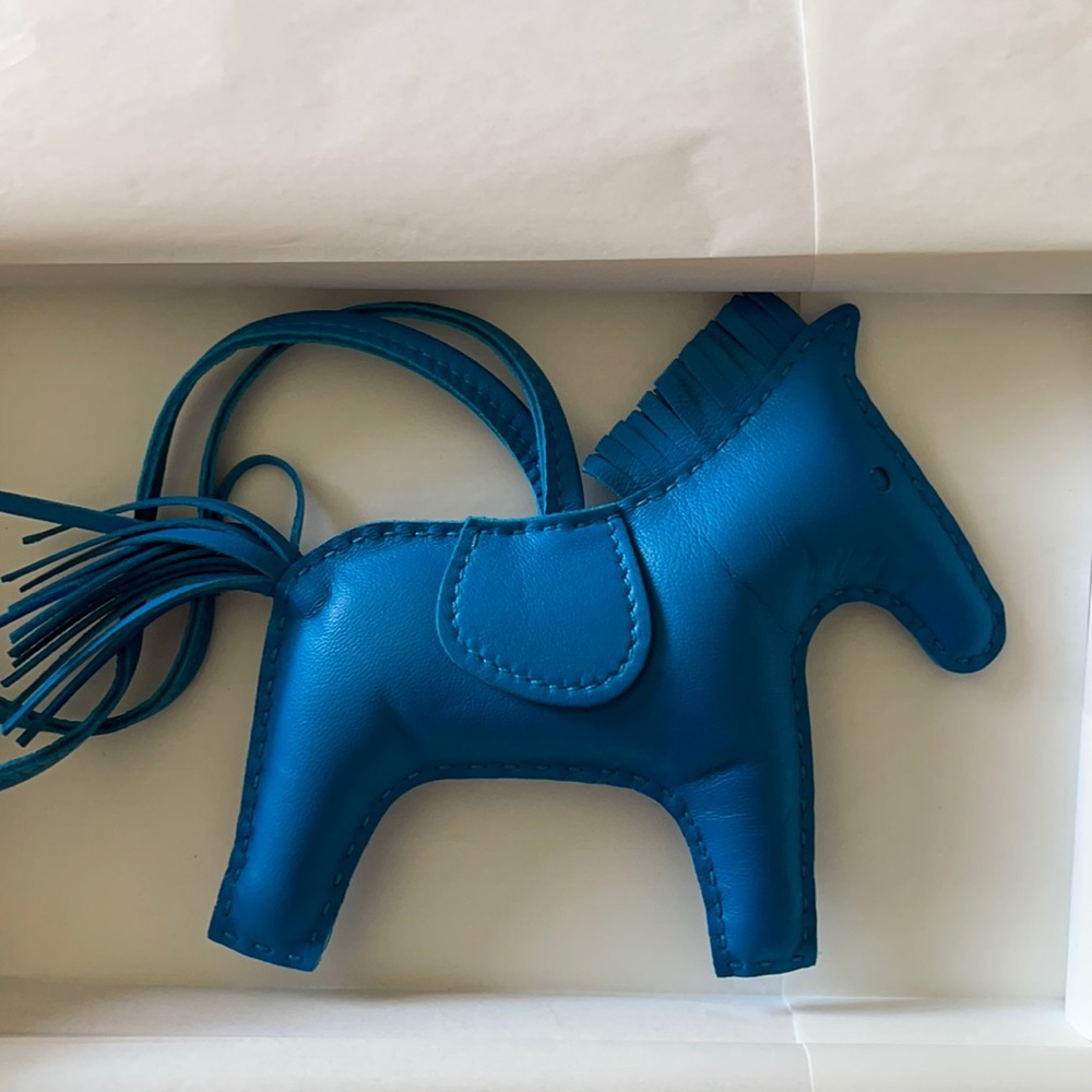 Hermes Rodeo MM Mono color Blue Zanzibar